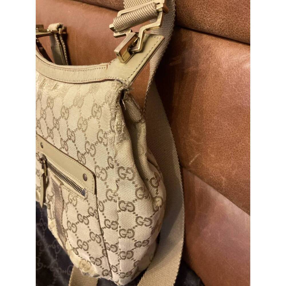 GUCCI GG Canvas Shoulder Bag Khaki Green - Picture 5 of 10
